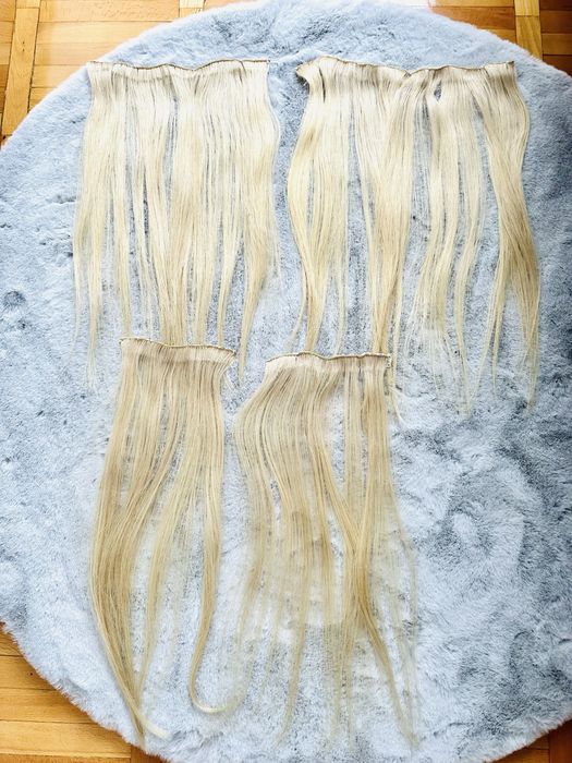 Vând extensii păr natural blond