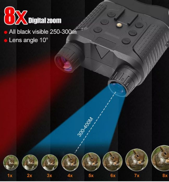 Бинокъл за нощно виждане,8x цифрово увеличение