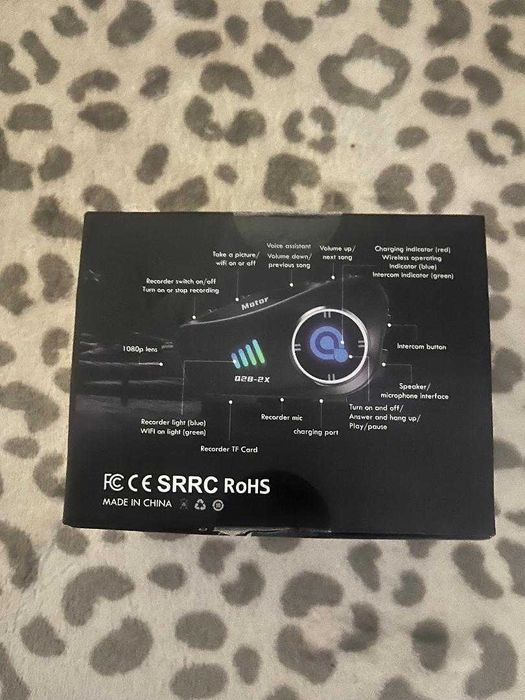 Casca moto glovo marimea m cu casti microfon camera filmat incorporat