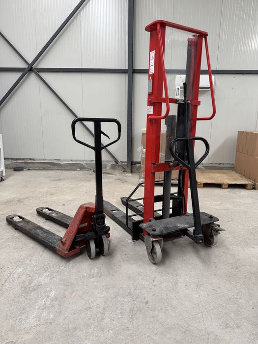 Vand transpalet manual si stivuitor manual