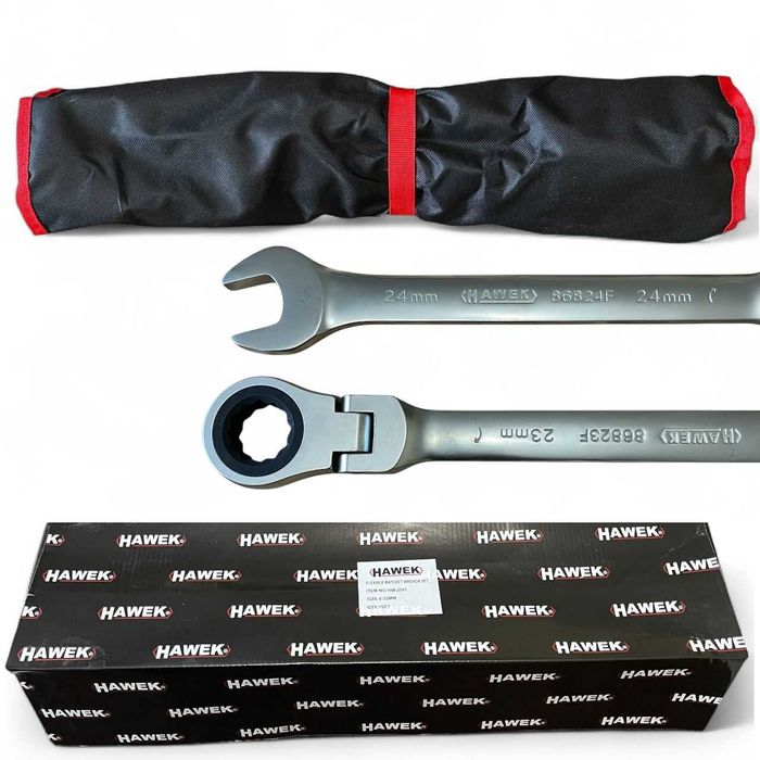 Комплект Звездогаечни Трещотни Ключове с Чупещо Рамо 8-32 мм 13 части