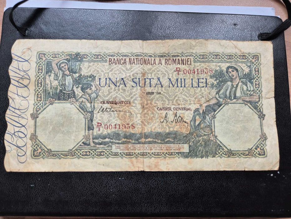 Bancnota una suta mii lei 1946