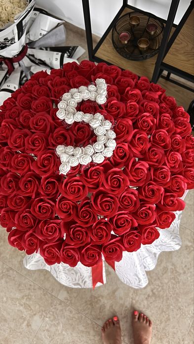 Букет, подарък за рожден ден, цветя, рози