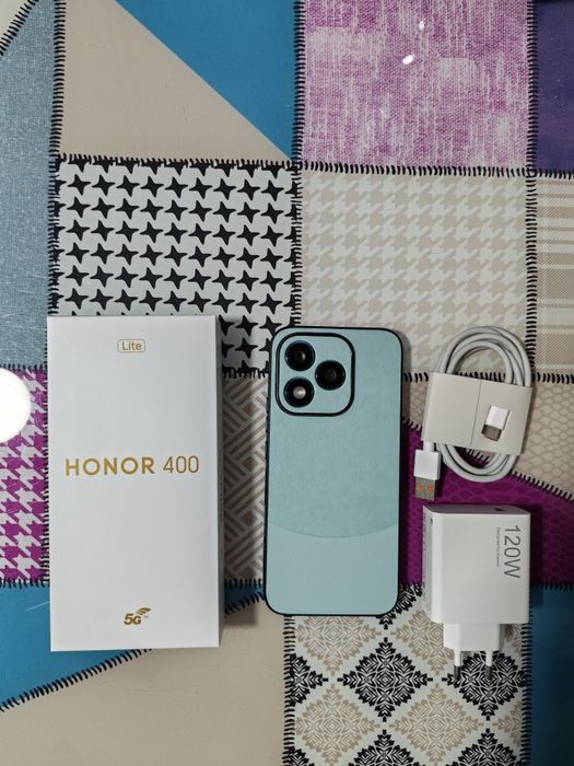 Honor 400 lite cu încărcător super fast, sticlă de protecție și husă