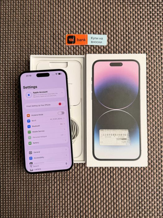 100% Батерия! iPhone 14 PRO MAX  Лизинг от 18€/мес deep purple 128gb лилав
