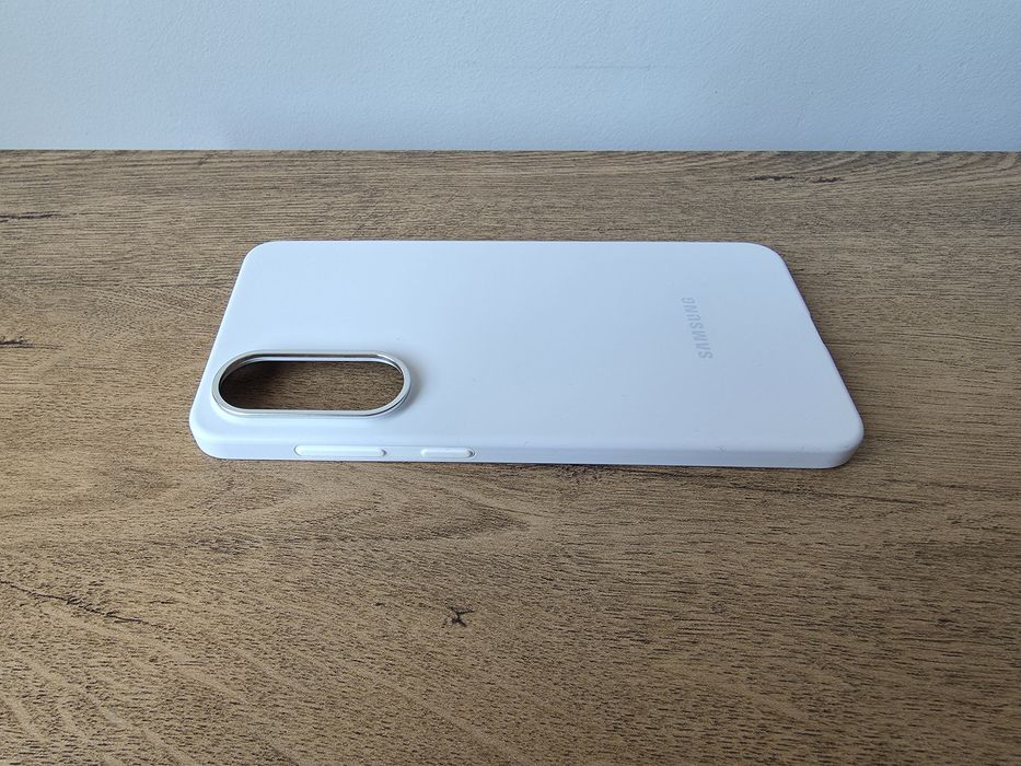 Samsung S25 EDGE husa alba silicon