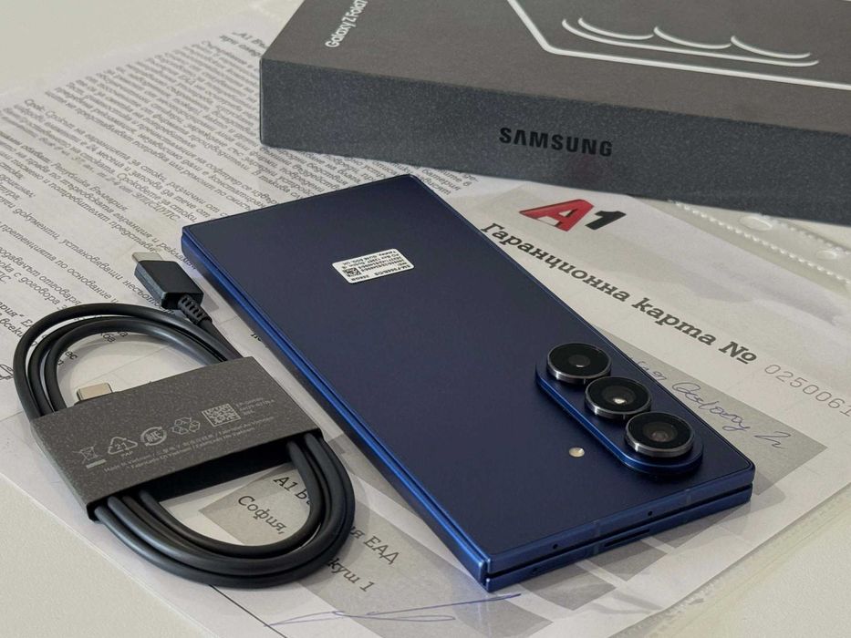 Бартер! НОВ! 24м. Гаранция! Samsung Galaxy Z Fold 7 Blue Shadow (Син) 0 Цикъла