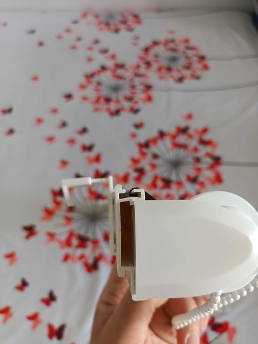 Roleta/Jaluzea textila de zi/noapte Sun Collection in 3 culori, Maro, crem si alb , 80 x 150 cm