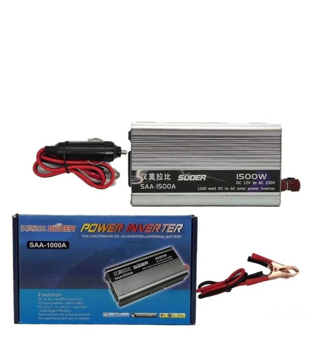 Инвертор 500W  12В/220В SUDER Преобразователь напряжения