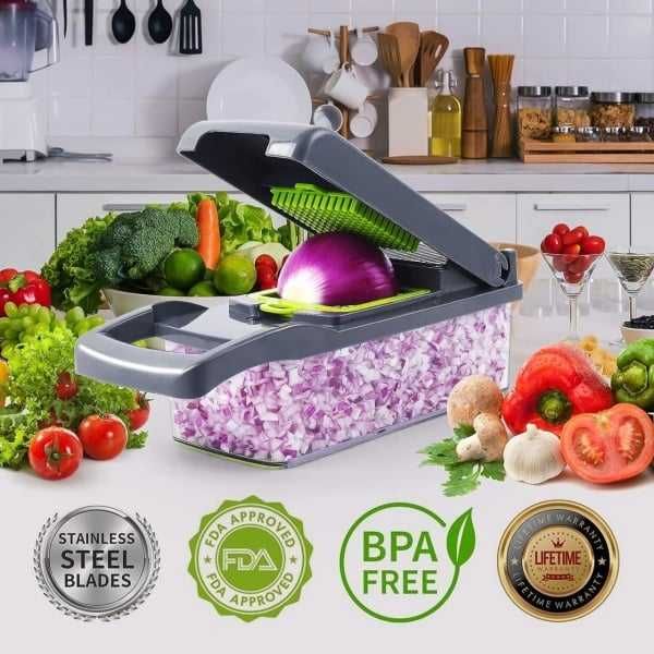 Razatoare Veggie Slicer,Razatoare multifunctionala 16 in 1