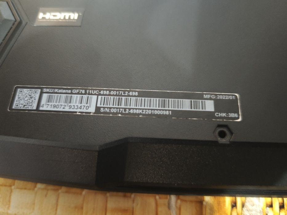 Msi katana gf76 с ПРОБЛЕМ!