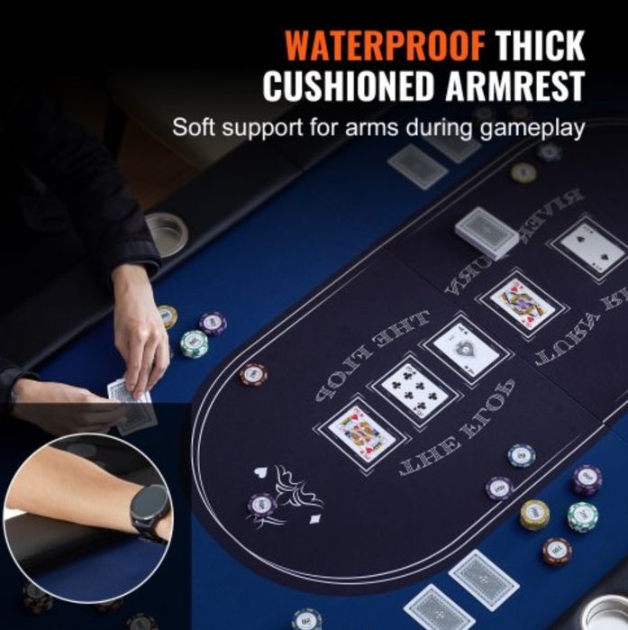 Masa de poker Vevor pentru 8 jucători + 8 scaune afaceri - Negociabil