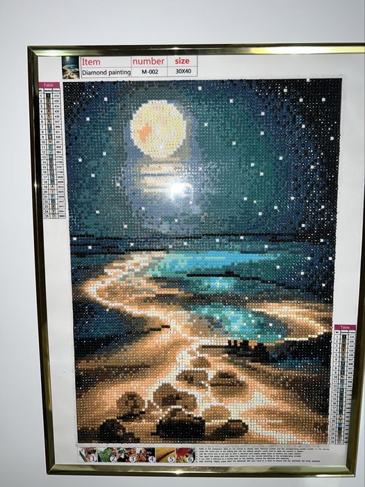 Tablou 3D cu pietricele lucrate manual