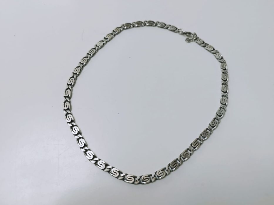 Colier bizantin vechi, anii 1950-1960, placat cu argint, copii