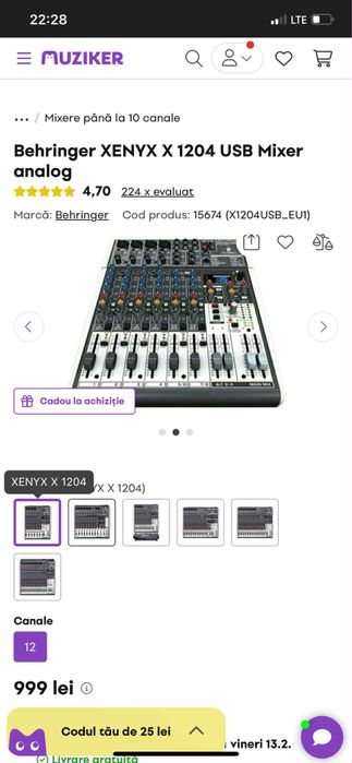 Vand mixer behringer xenyx