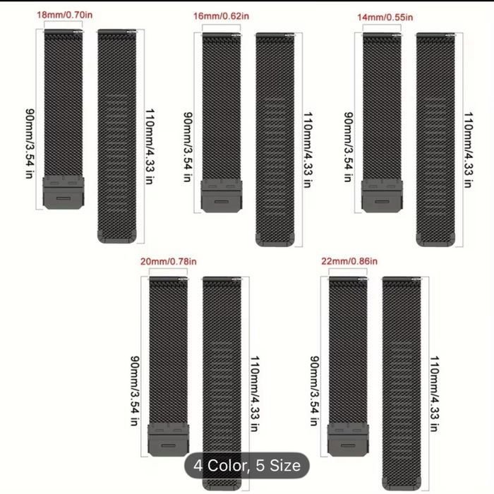 Каишка за часовник 20 мм