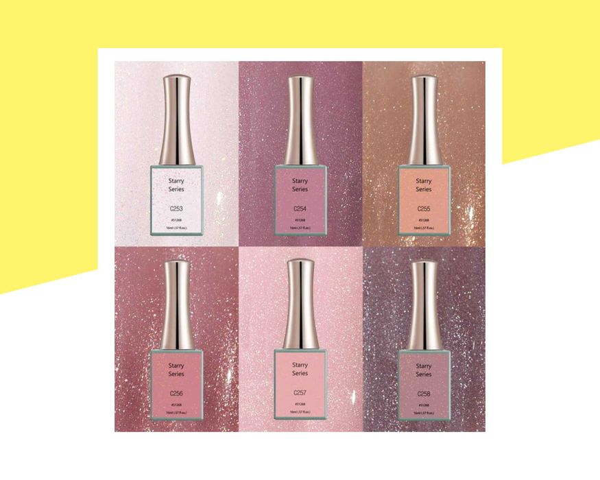 Професионален UV/LED брокатен гел лак серия "Starry" CANNI - 16 мл.