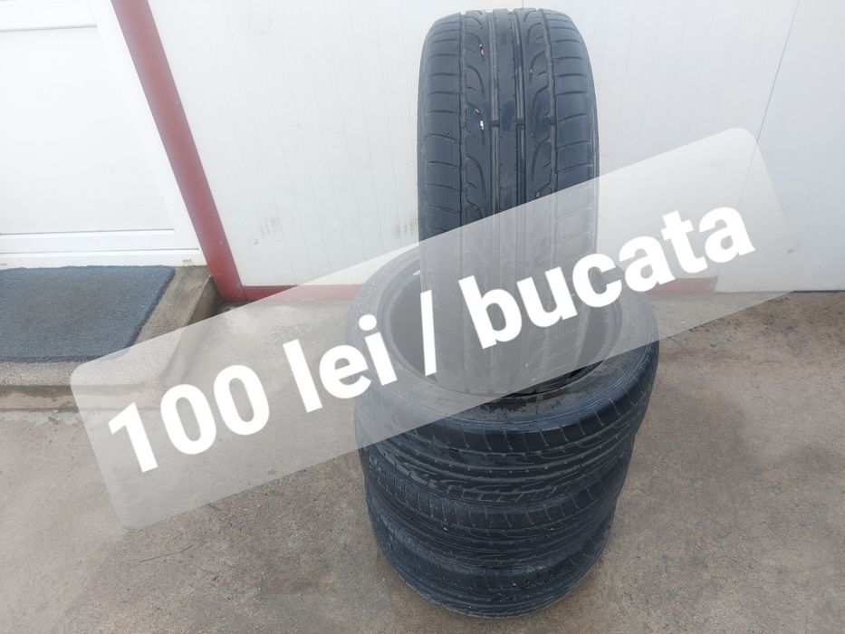 100 lei bucata! Set anvelope de vara 215 45 r16 Dunlop
