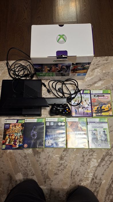 Xbox 360 , kinect, 1 joystick si 7 jocuri