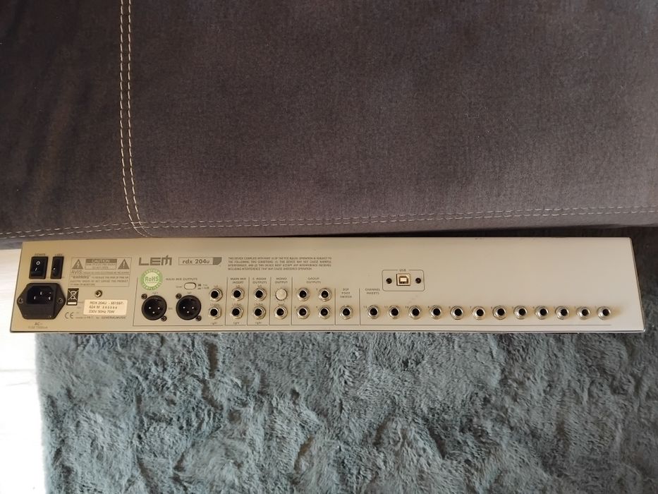 Mixer audio profesional LEM RDX 204U – 20 canale, USB, efecte integrate