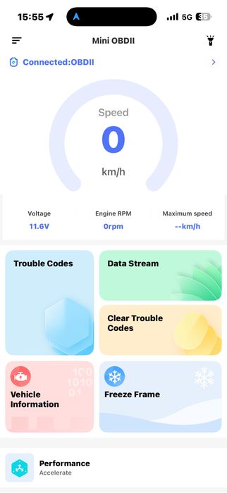 NOU! OBD2 Bluetooth IOS/Android