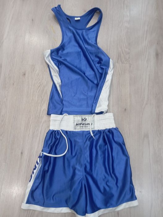 синяя боксёрская форма размер S