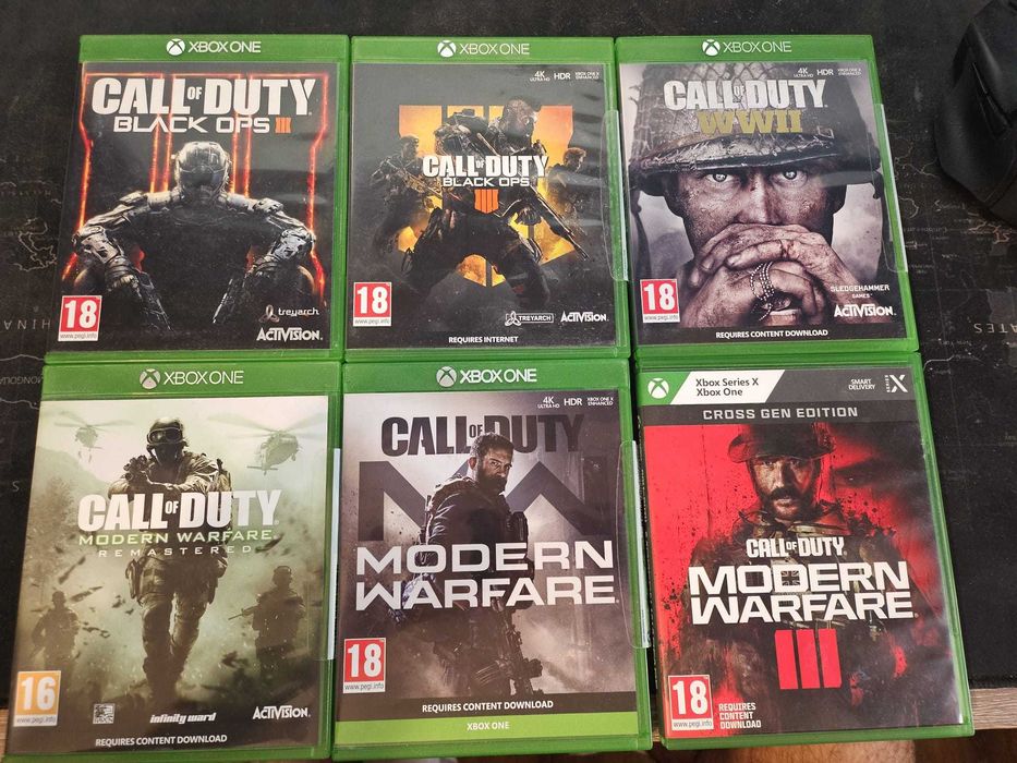 Call of Duty Black Ops Modern Warfare WWII xbox one