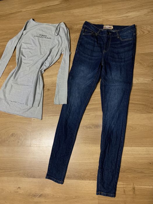 Set bluza zara si blugi marimea S