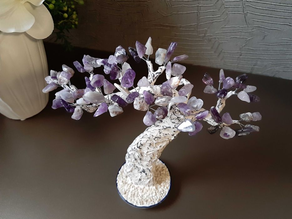 Дръвче Аметист Индивидуална поръчка, Подарък Рожден Ден, Юбилей