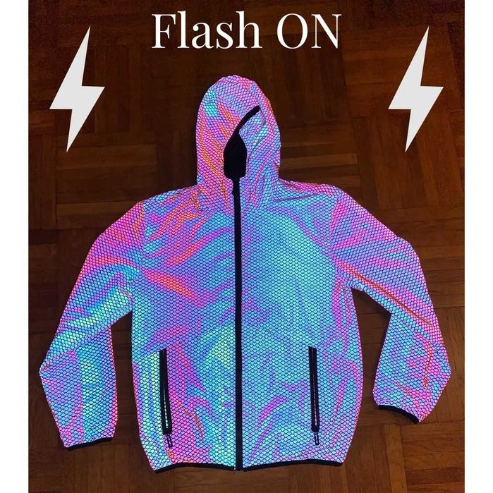 Jacheta/hanorac/windbreaker din material iridiscent - model Mermaid.