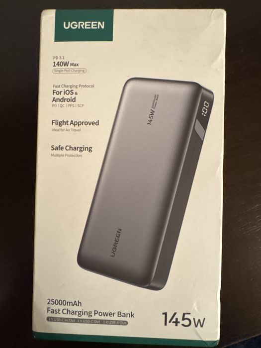 UGREEN Nexode Power Bank 25000mAh 145w 1x USB-A 2x USB-C Gri