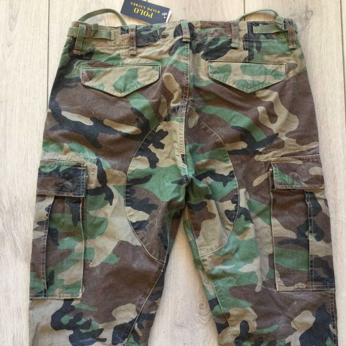 НОВИ оригинални камуфлажни памучни карго панталони POLO RALPH LAUREN размер 33 / 32 от САЩ