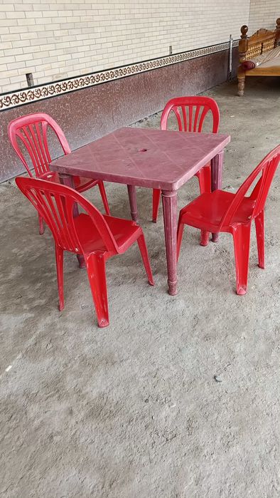 Пластмас стол стул