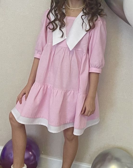 Продам хлопковое платье на 6-7 лет