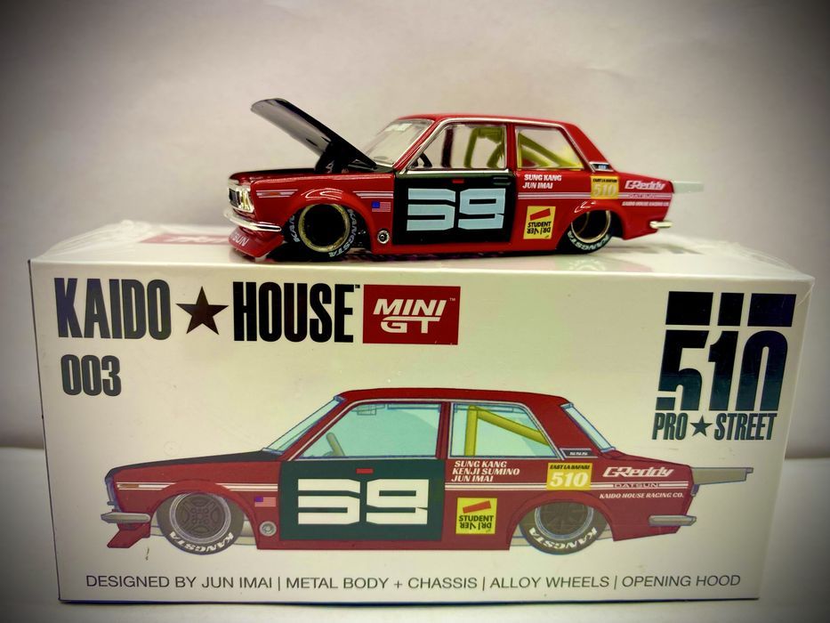 KAIDO HOUSE DATSUN 510 an 1971 machetă auto scara 1:64 Pro Street 510