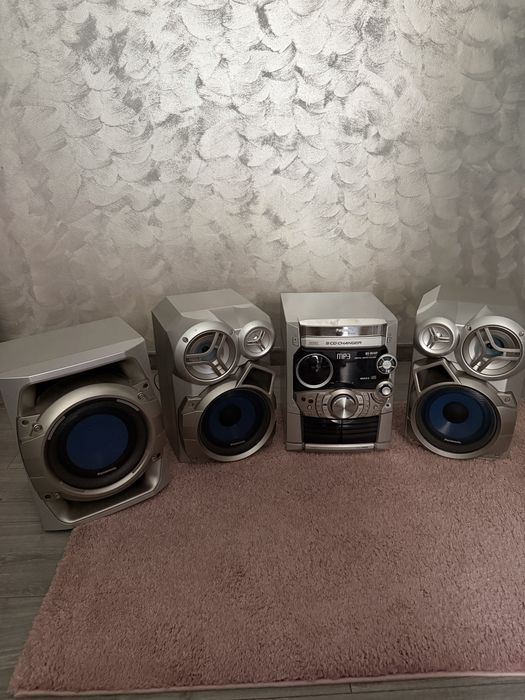 Panasonic SA-AK520 + Subwoofer | MP3 | 5 CD Changer | Sistem Audio Complet | Bass Puternic