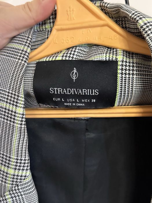 пиджак клетчатый STRADIVARIUS