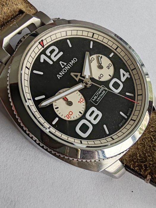 Ceas Anonimo Militare Vintage Automatic Chronograph 44 mm
