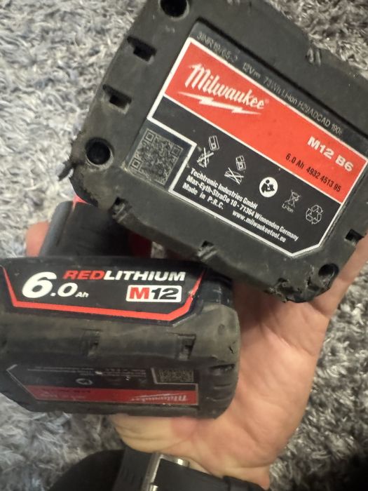 Baterii milwaukee 12V -6ah