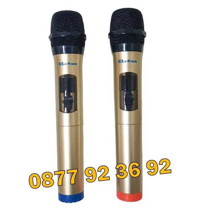 ПРОМОЦИЯ 2бр. БЕЗЖИЧНИ микрофони, безжичен микрофон, модел: SM-820A