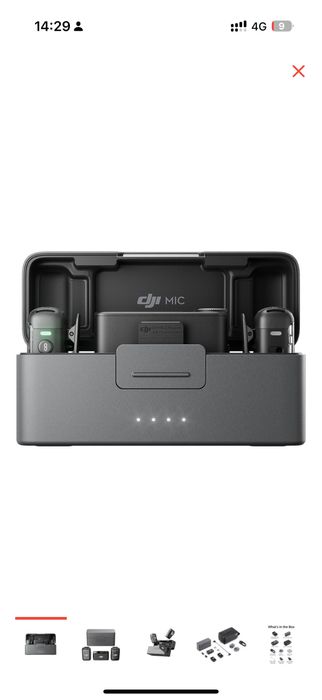 DJI Mic 2 (2RX + 1TX + Charging case) черный микрофон