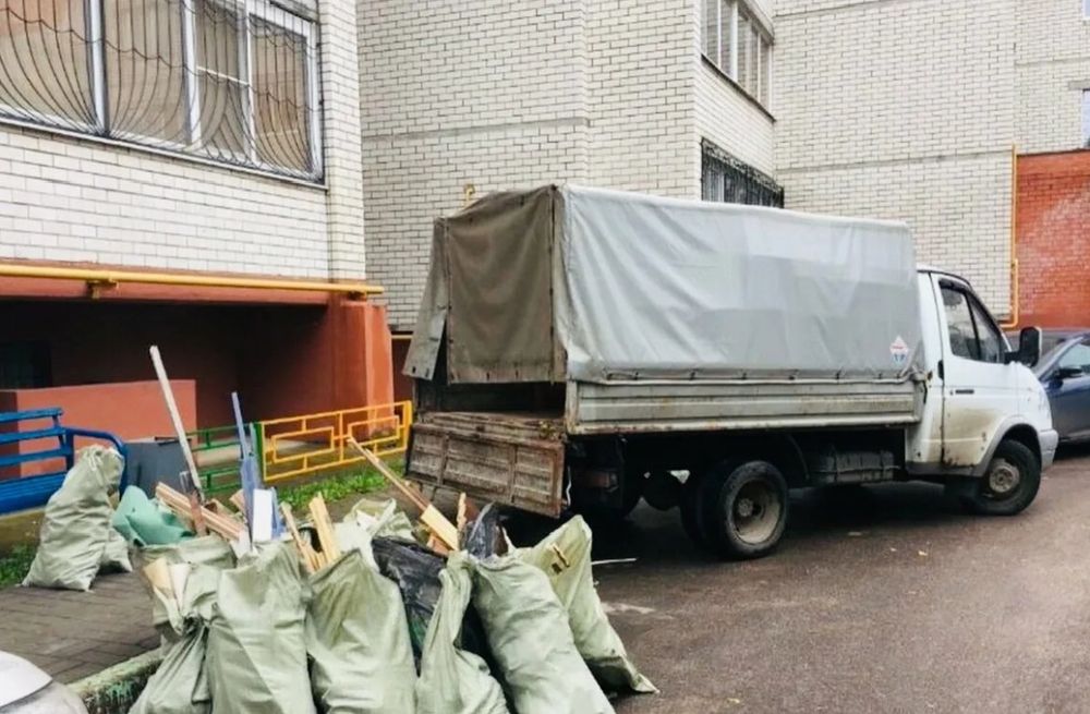 Вывоз мусора, хлама, газель самосвал