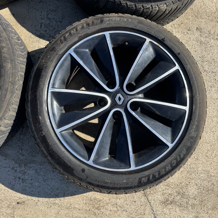 Set Roti Jante cu Anvelope 205/50 R17, 5x114,3 Renault Megane 3,4 ,Talisman,Fluence,Scenic 3,Laguna 3,Latitude,Koleos 1,Kadjar,Duster,Qashqai,Juke
