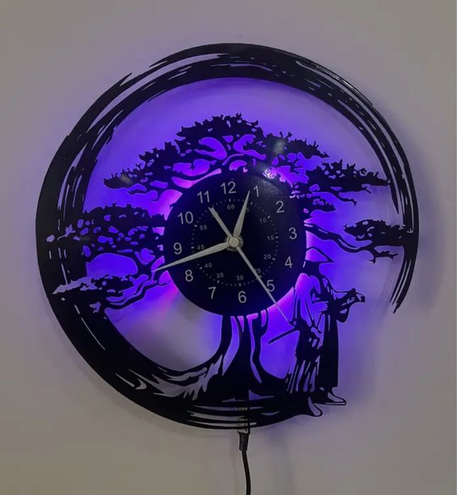 Led Часовник Бонсай Дърво