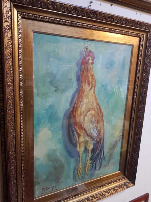 Tablou vechi,pictura in ulei!