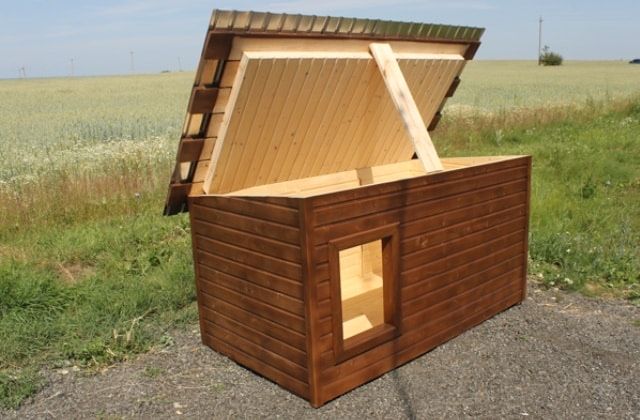 Собачья будка утепленая, вольеры