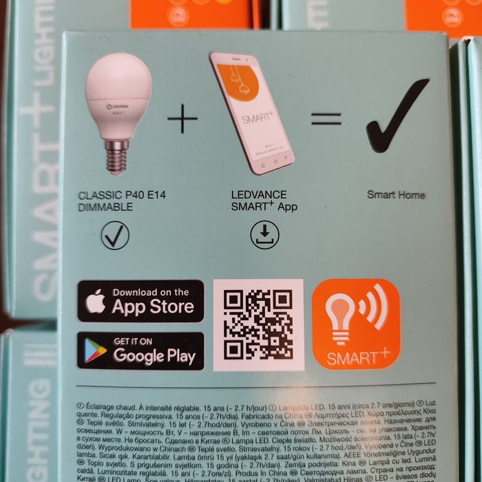 LED димируема крушка Ledvance SMART+ E14/4,9W 2,700K Wi-Fi