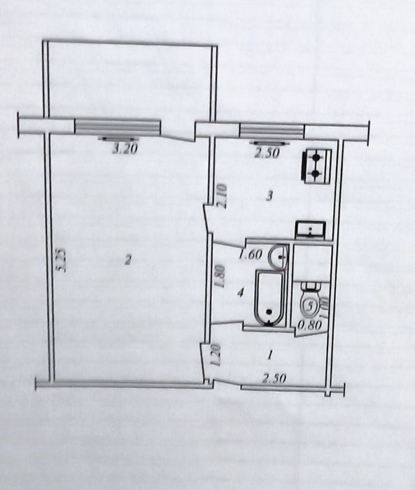 1в2/4/4 продаётся квартира. Ялангач. Срочно