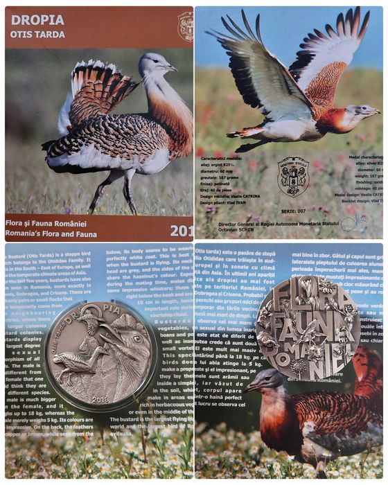 Medalii argint 925 si 999 Monetaria Statului