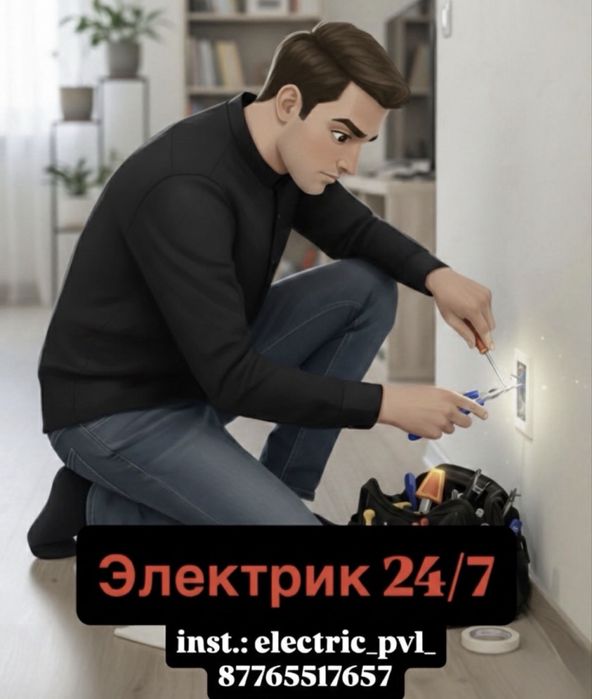 Электрик. В любое время. Электромонтажные работы